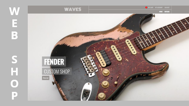 platforma E-commerce de vandut chitare